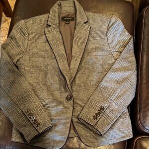 Gray Plaid Blazer